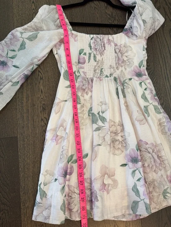 Amelie Balloon Sleeve Mini Dress - size small NWT - Picture 8 of 8